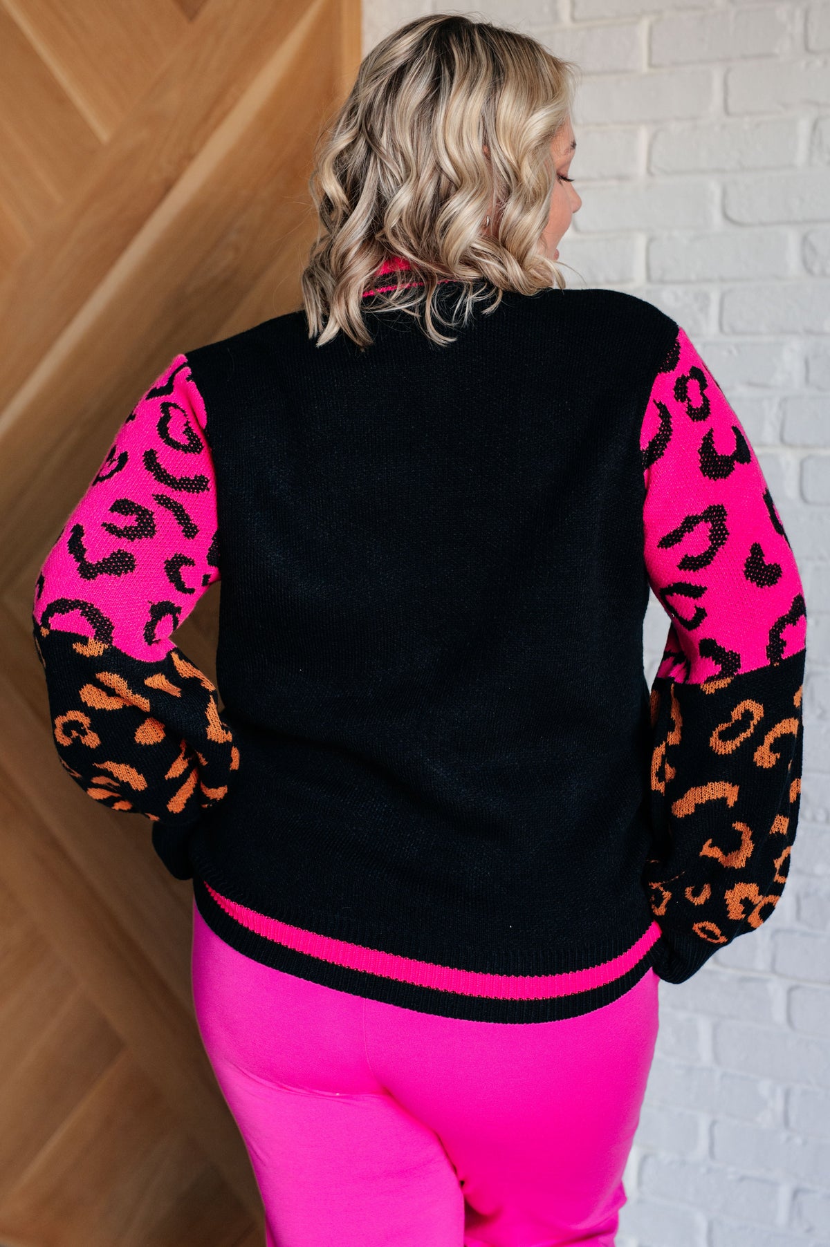 Hazel Blues® |  Wild About You Animal Print Sweater