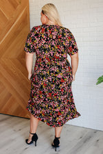 Hazel Blues® |  Wildflower and Barley V-Neck Button Up Dress