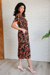 Hazel Blues® |  Wildflower and Barley V-Neck Button Up Dress