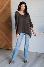Hazel Blues® |  Wishy Washy Mineral Washed Oversized Top