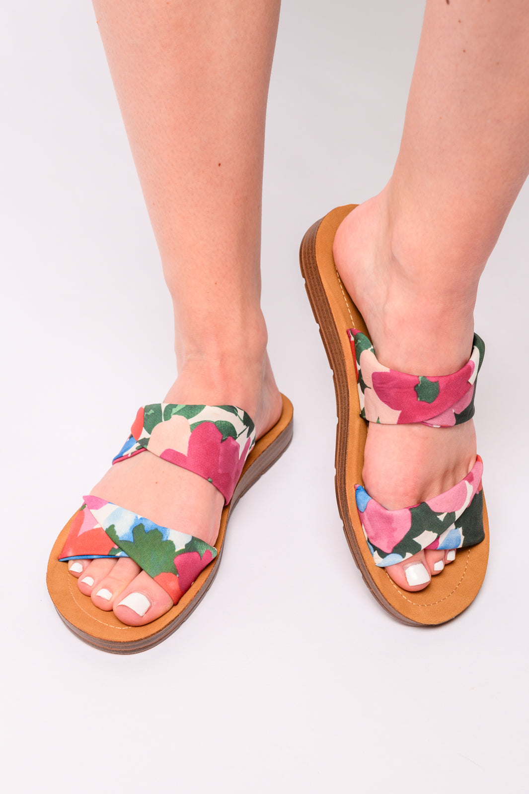 Hazel Blues® |  With a Twist Sandal in Flowers