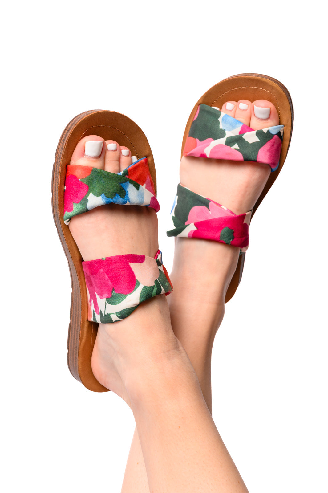 Hazel Blues® |  With a Twist Sandal in Flowers