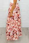 Hazel Blues® |  Words Fail Me Watercolor Print Maxi Skirt