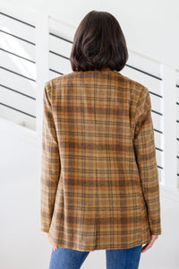 Hazel Blues® |  World Class Plaid Blazer