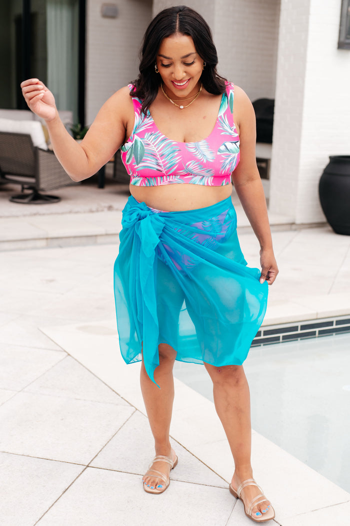 Hazel Blues® |  Wrapped In Summer Versatile Swim Cover in Teal