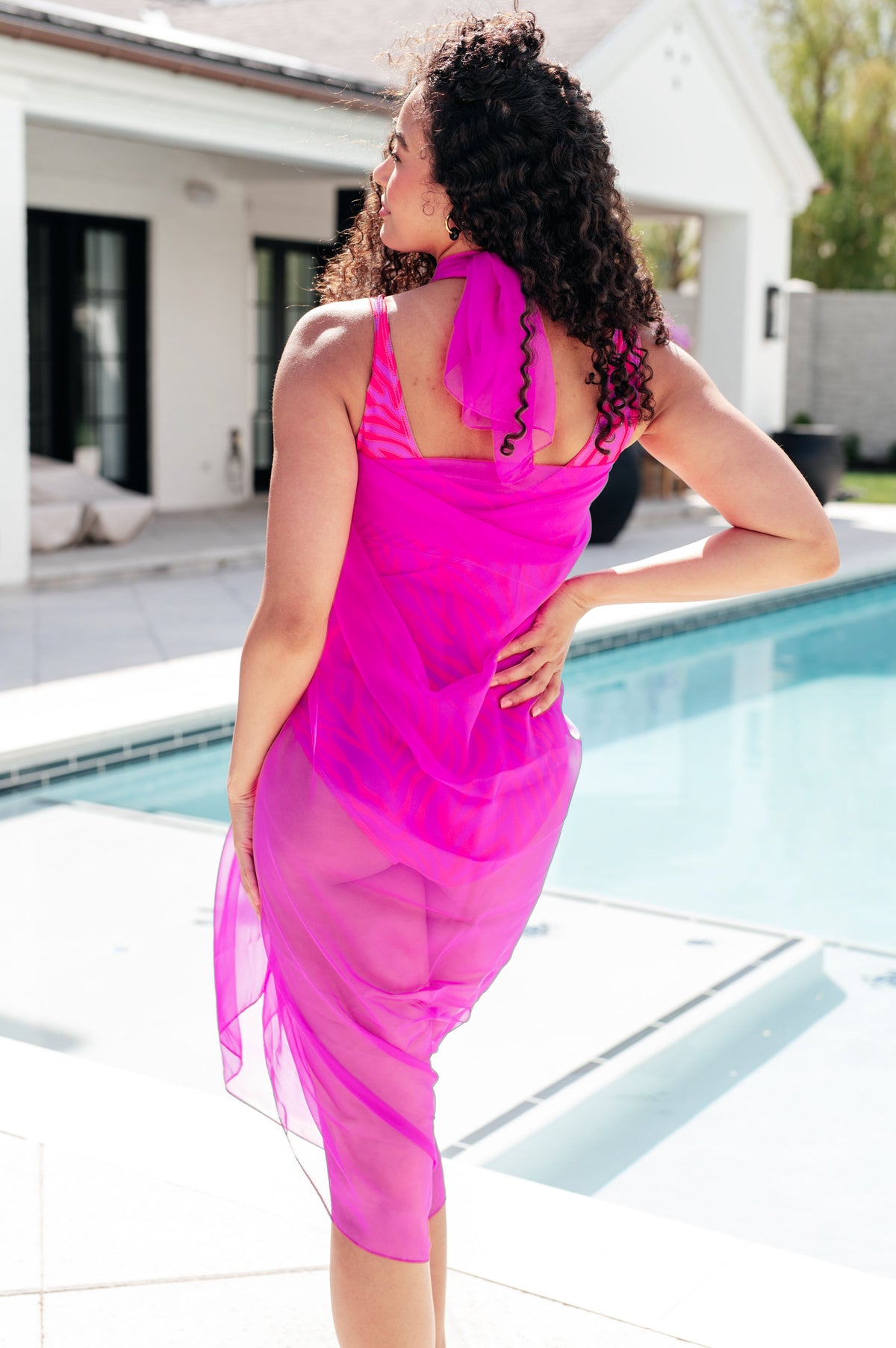 Hazel Blues® |  Wrapped In Summer Versatile Swim Cover in Pink