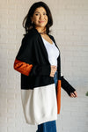 Hazel Blues® |  Writer's Block Color Block Open Front Cardigan
