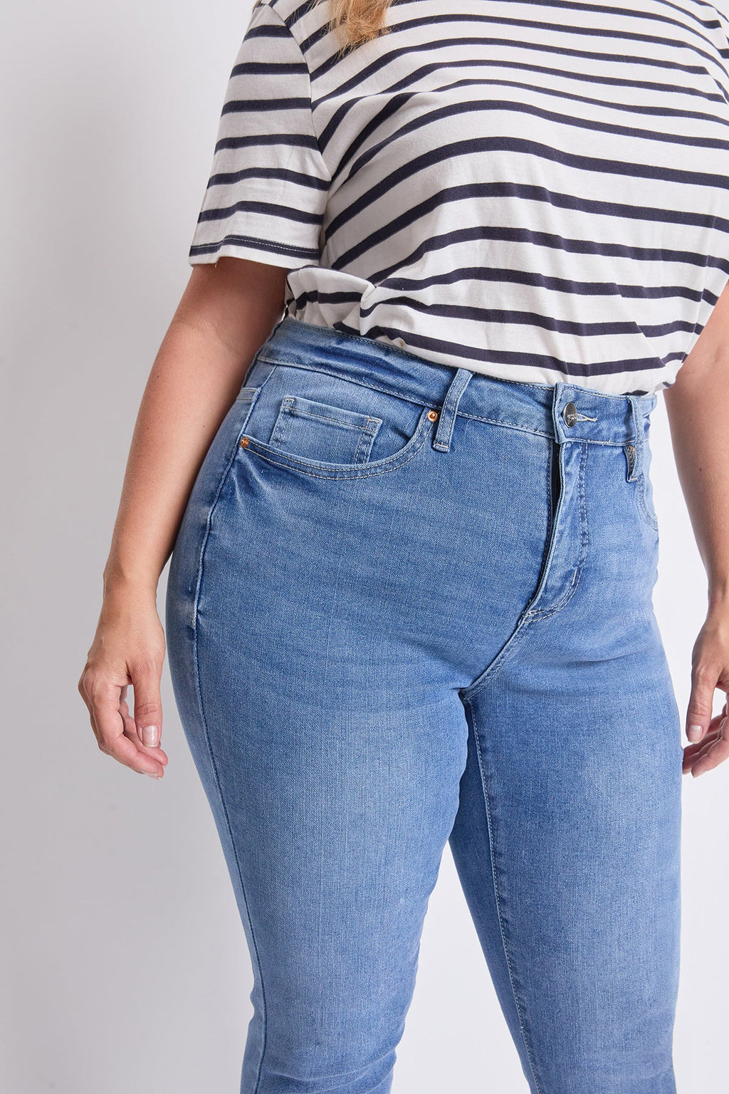 High-Rise 5-Pocket Straight-Leg Jeans