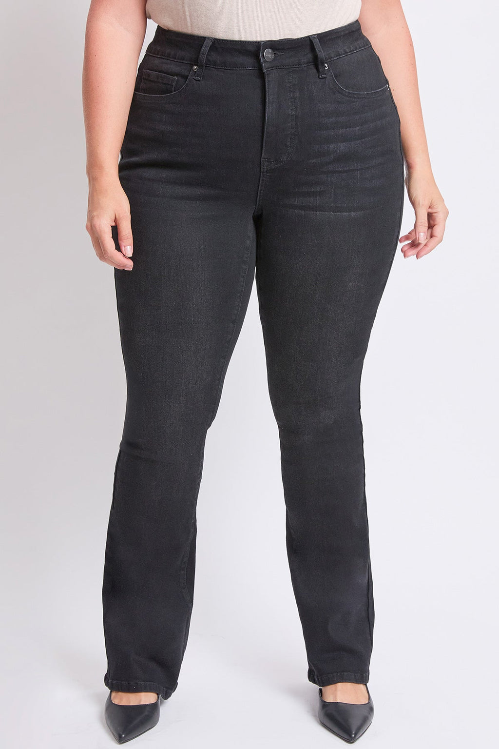 High-Rise Slim Bootcut Jeans