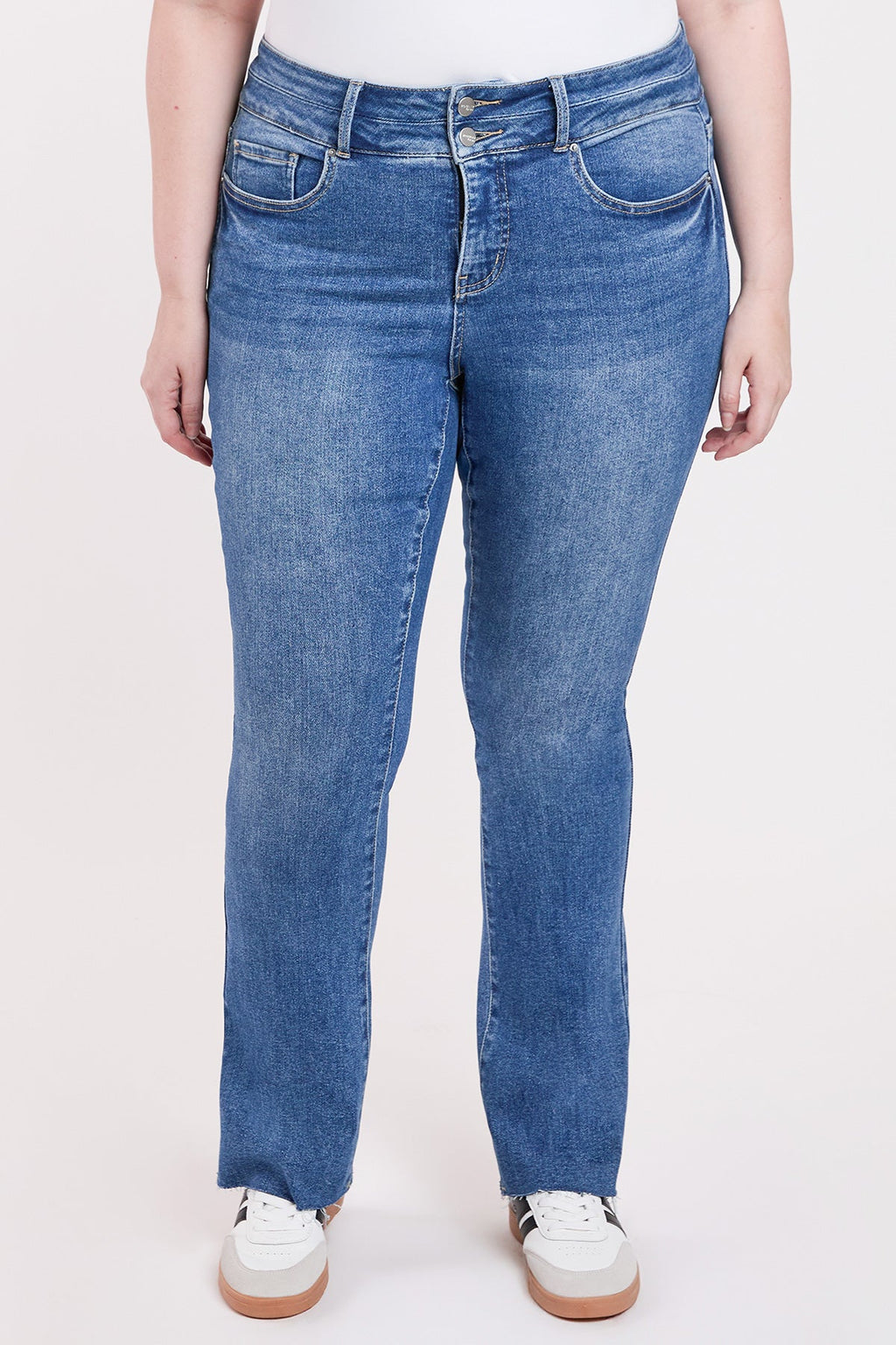 Premium-Stretch High-Rise Bootcut Jeans