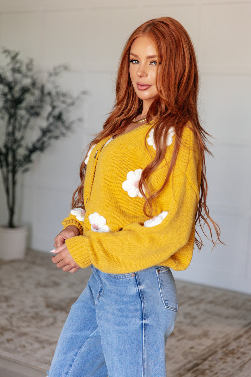 Hazel Blues® |  You're Enough Floral Cardigan