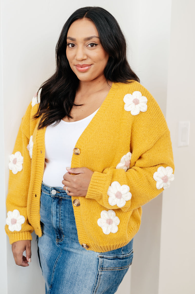 Hazel Blues® |  You're Enough Floral Cardigan