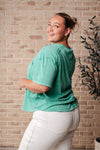 Hazel Blues® |  You're No Fun Top In Green