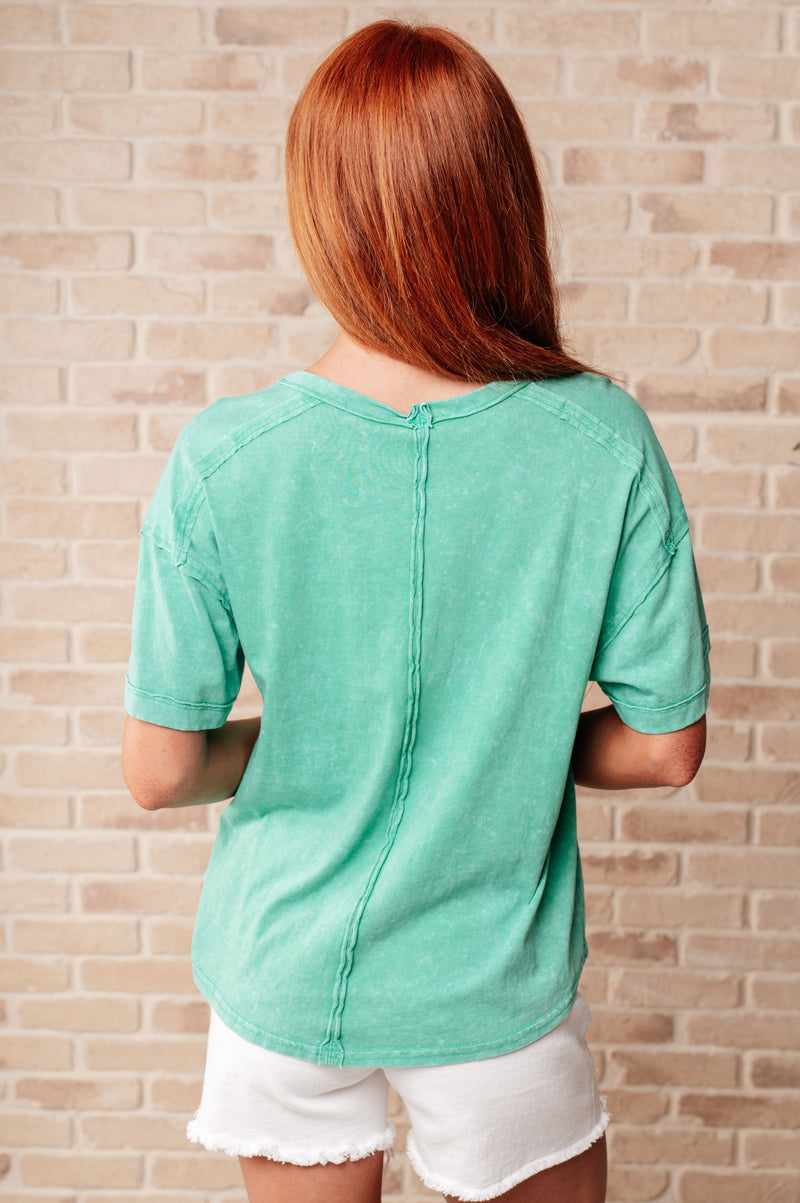 Hazel Blues® |  You're No Fun Top In Green