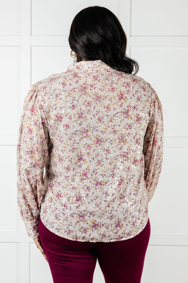 Hazel Blues® |  You and I Connect Floral Button Up Blouse