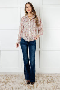 Hazel Blues® |  You and I Connect Floral Button Up Blouse