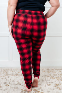 Hazel Blues® |  Your New Favorite Joggers in Red Plaid