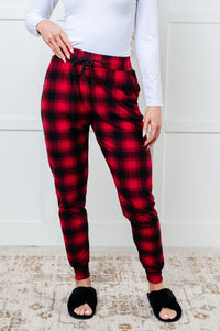 Hazel Blues® |  Your New Favorite Joggers in Red Plaid