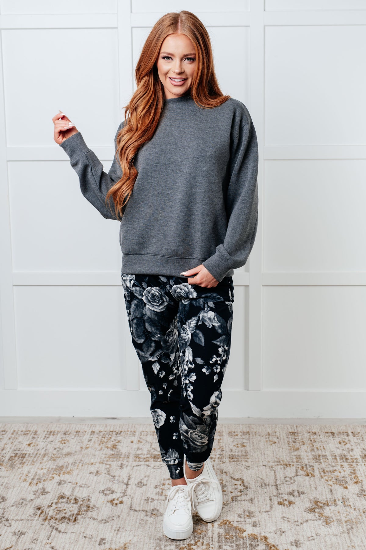 Hazel Blues® |  Your New Favorite Joggers in Rose Print