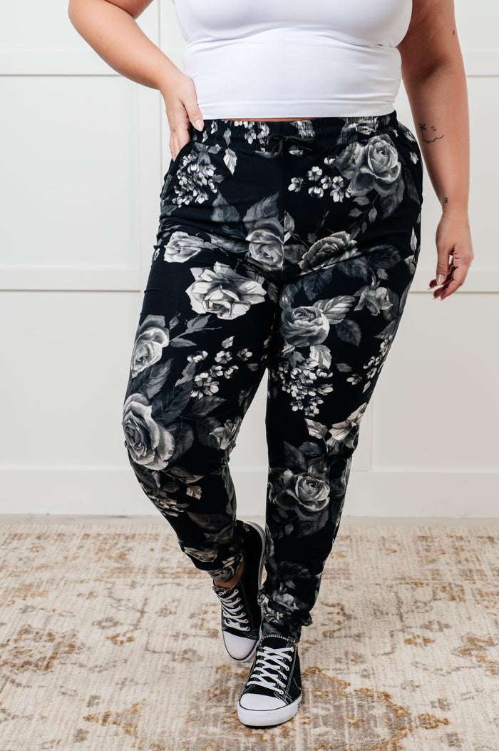 Hazel Blues® |  Your New Favorite Joggers in Rose Print