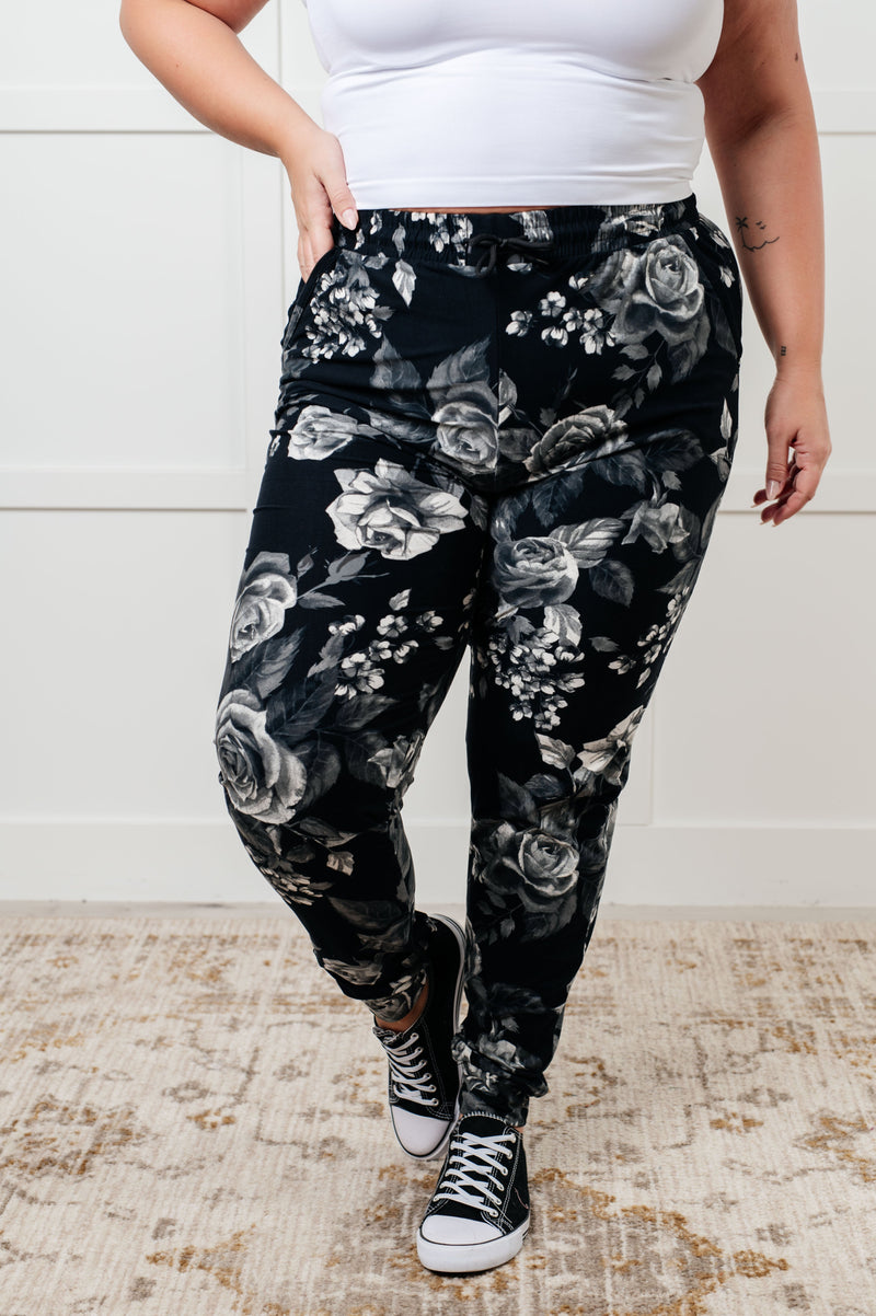 Hazel Blues® |  Your New Favorite Joggers in Rose Print