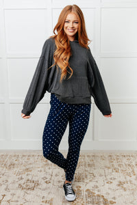 Hazel Blues® |  Your New Favorite Joggers in White Polka Dot