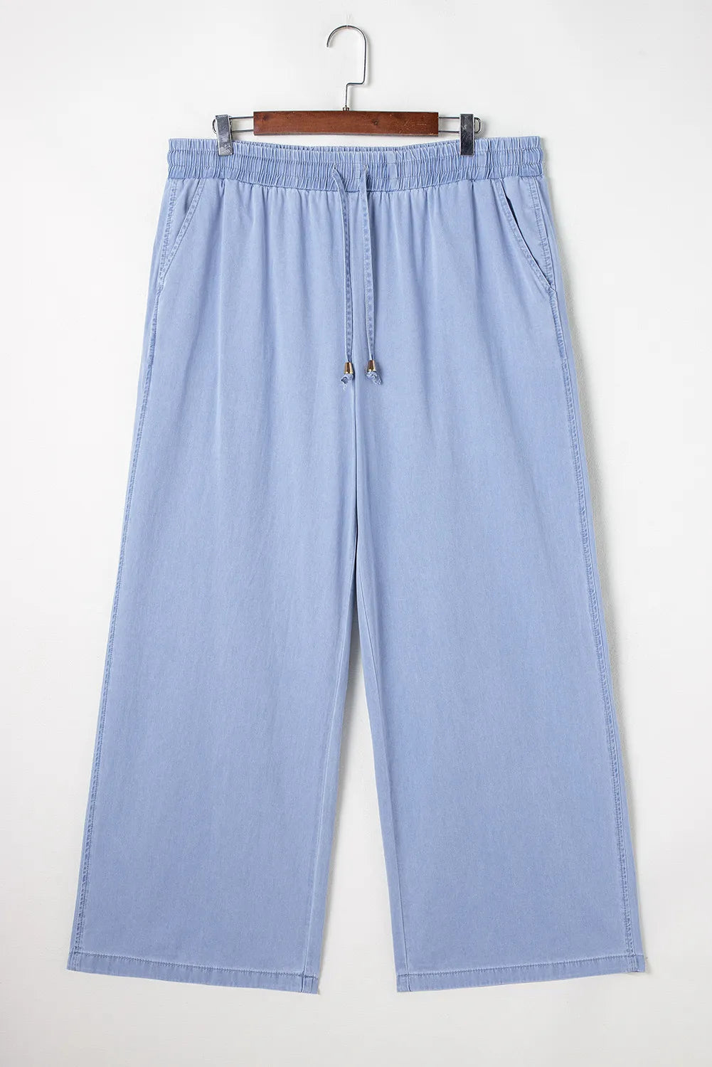 Hazel Blues® | Drawstring Wide Leg Jeans