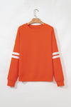 Hazel Blues® |  Evergreen Varsity Striped Detail Drop Shoulder Oversized Sweatshirt