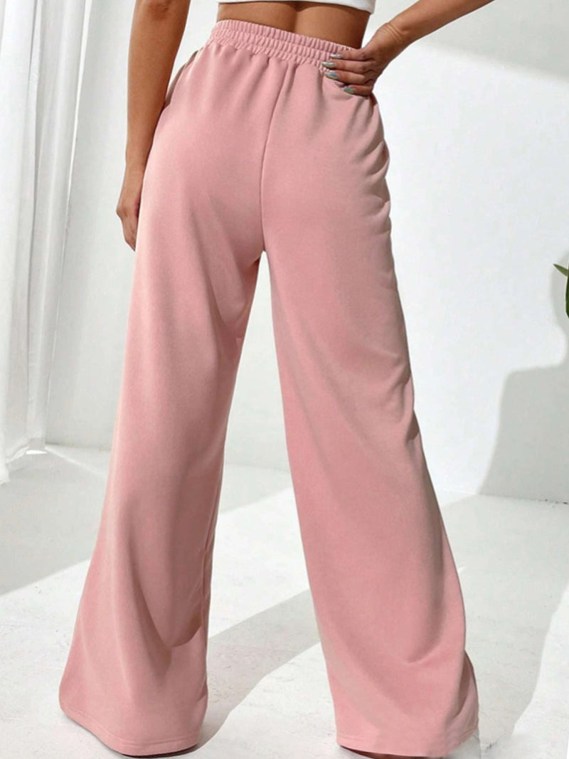 Hazel Blues® |  Elastic Waist Wide Leg Pants