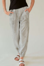Hazel Blues® |  Davi & Dani Rhinestone Elastic Waist Joggers