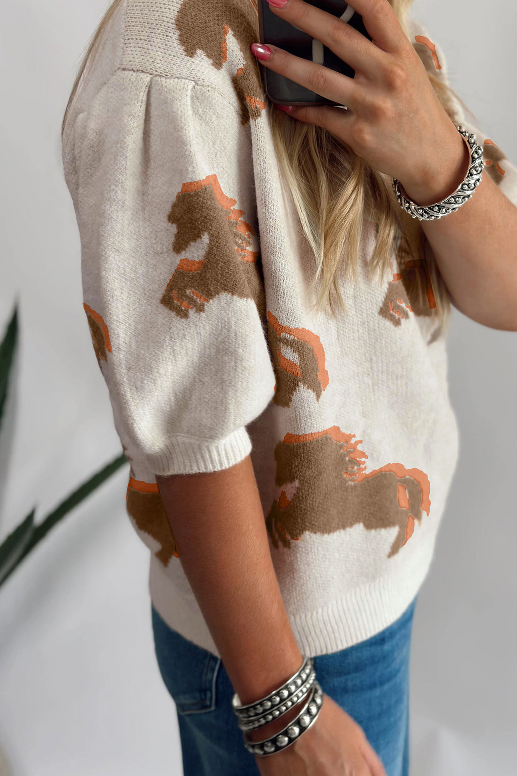 Hazel Blues® |  Cowgirl Charm Sweater | Western Sweater