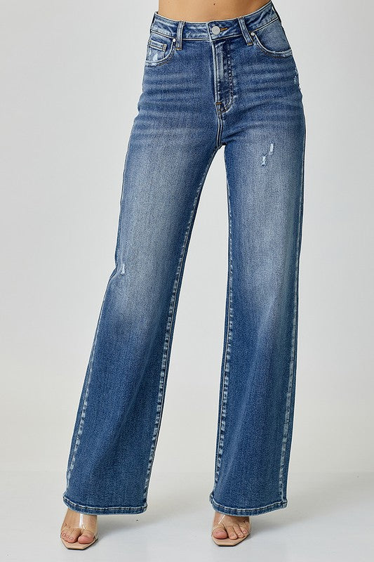 Hazel Blues® |  RISEN High Waist Jeans with Pockets