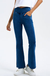 Hazel Blues® |  Basic Bae Pocketed Highly Stretchy Bootcut Jeans