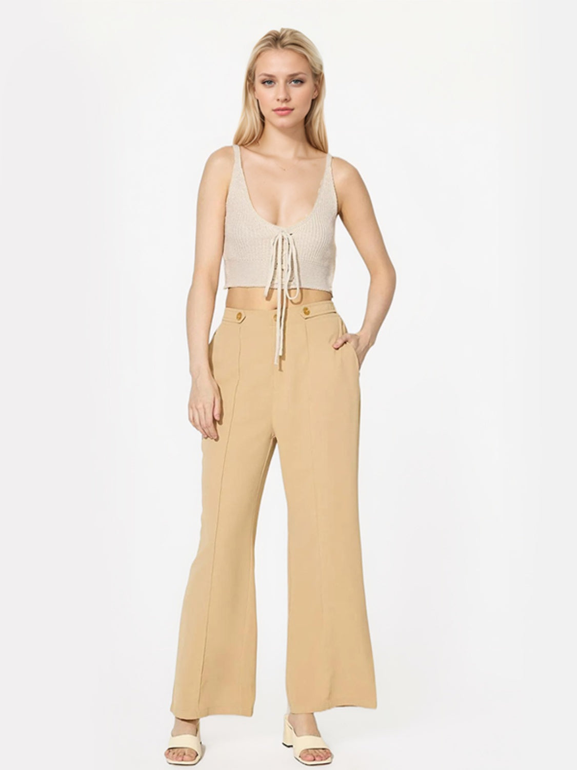 Hazel Blues® |  Wide Leg Pants with Pockets