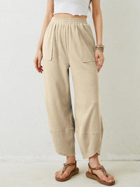 Hazel Blues® |  Lovelet Elastic Waist Wide Leg Pants