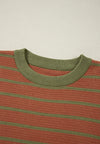 Hazel Blues® |  Striped Round Neck Long Sleeve Sweater