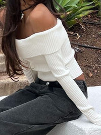 Hazel Blues® |  Perfee Off Shoulder Long Sleeve Sweater