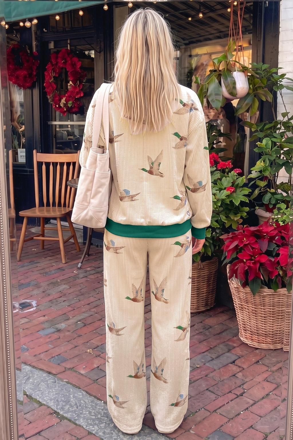 Mallard Duck Ribbed Pant Set
