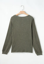 Hazel Blues® |  Leopard Round Neck Long Sleeve T-Shirt