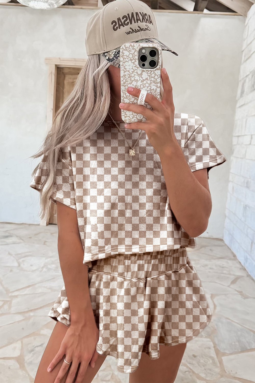 Harlow Lou Checkered Skort