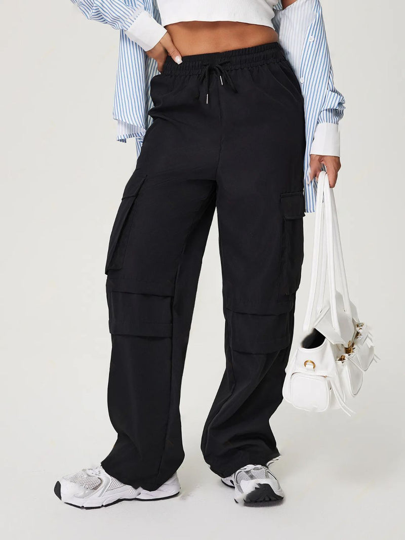 Hazel Blues® |  Drawstring Wide Leg Pants