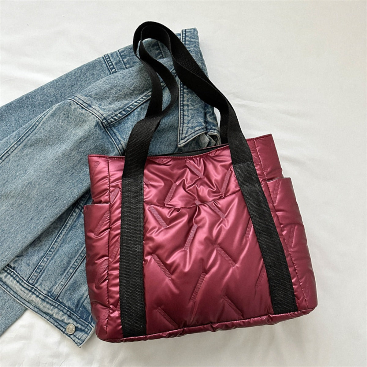 Hazel Blues® |  Polyester Tote Bag with Zipper