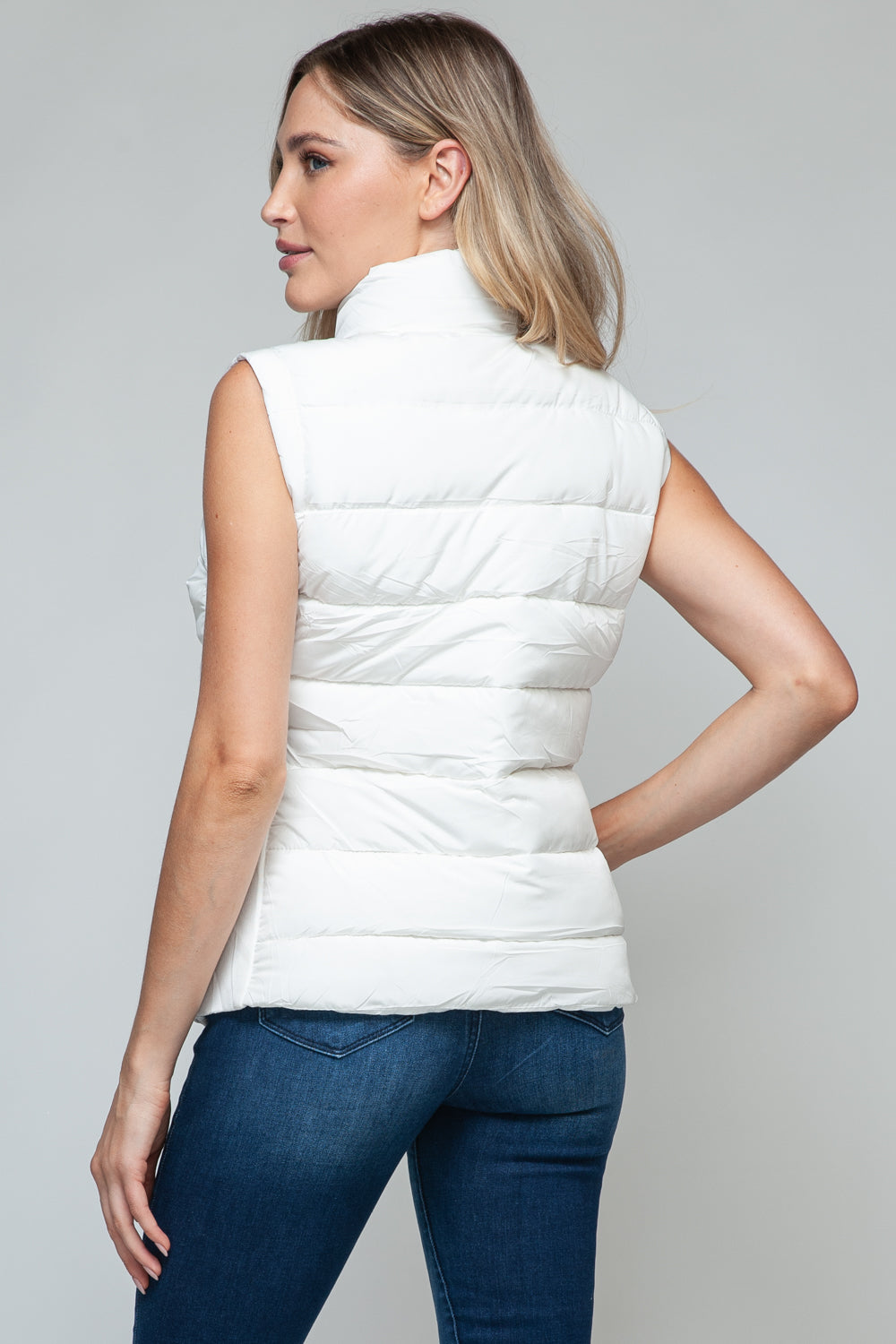 Hazel Blues® |  Snobbish Zip Up Turtleneck Vest with Pockets