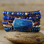 Hazel Blues® |  Alloy Bead Braided Bracelet