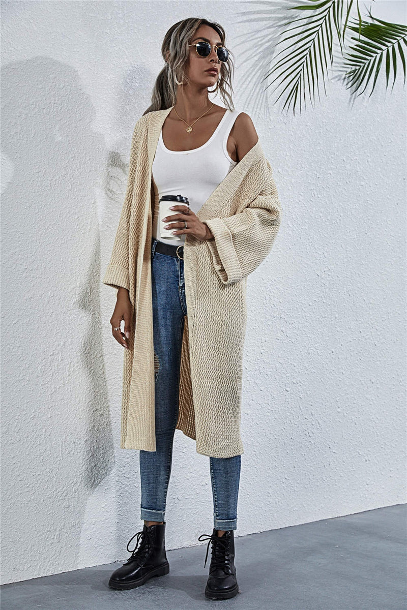 Hazel Blues® |  Open Front Long Sleeve Cardigan