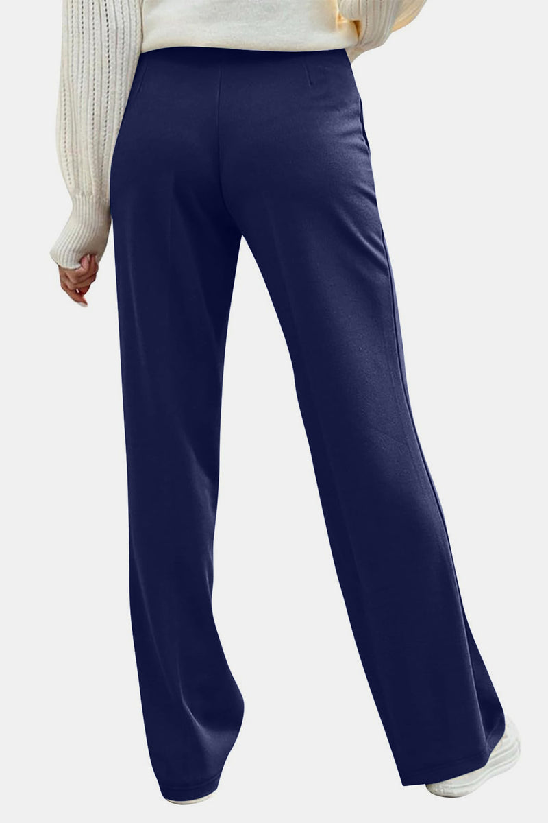 Hazel Blues® |  Decorative Button High Rise Pants