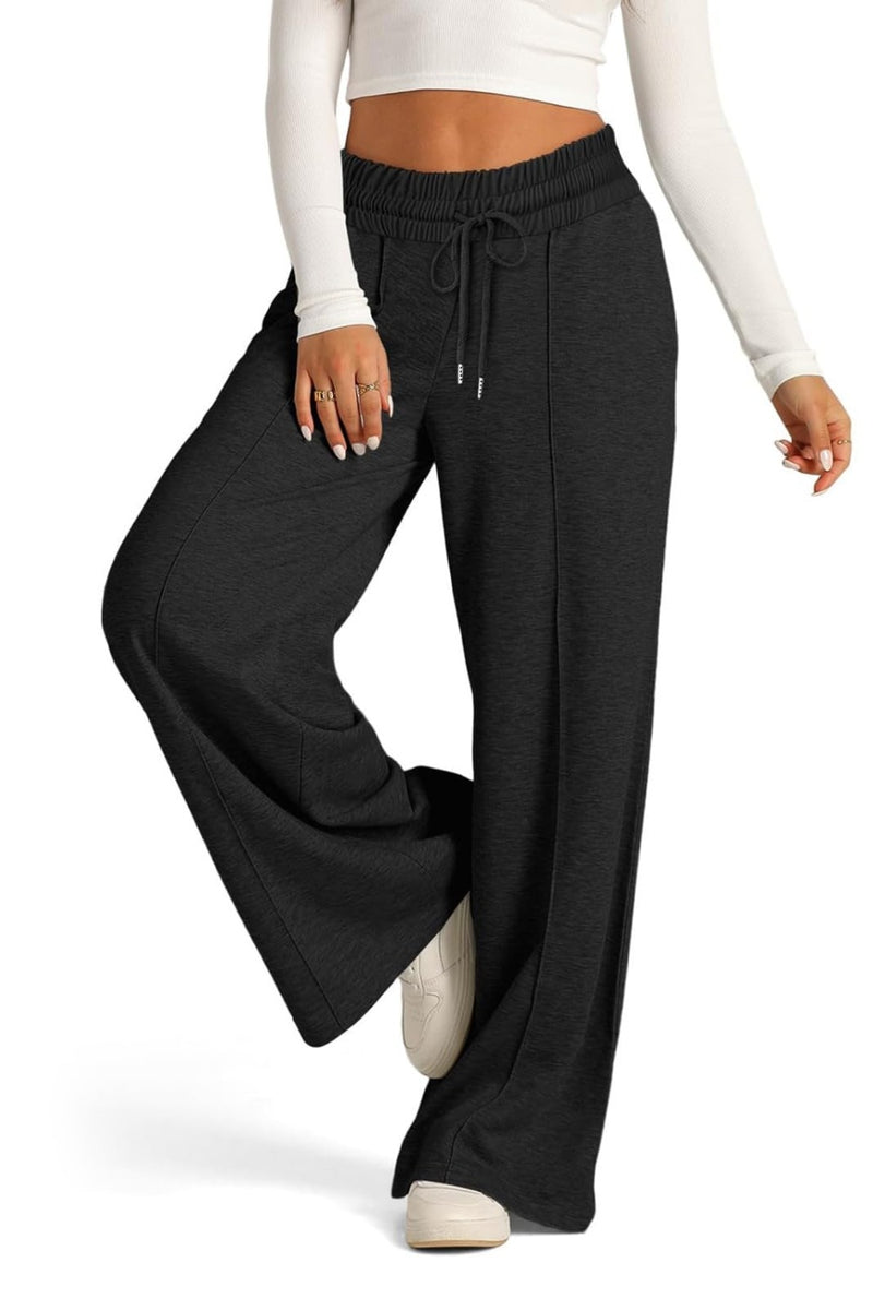 Hazel Blues® |  Drawstring Elastic Waist Wide Leg Pants