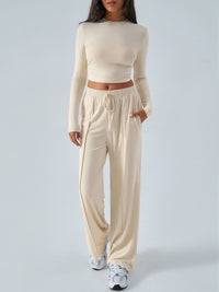 Hazel Blues® |  Devine Round Neck Long Sleeve Top and Pants Set