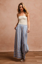 Hazel Blues® |  BiBi Striped Wide Leg Pants with Pockets