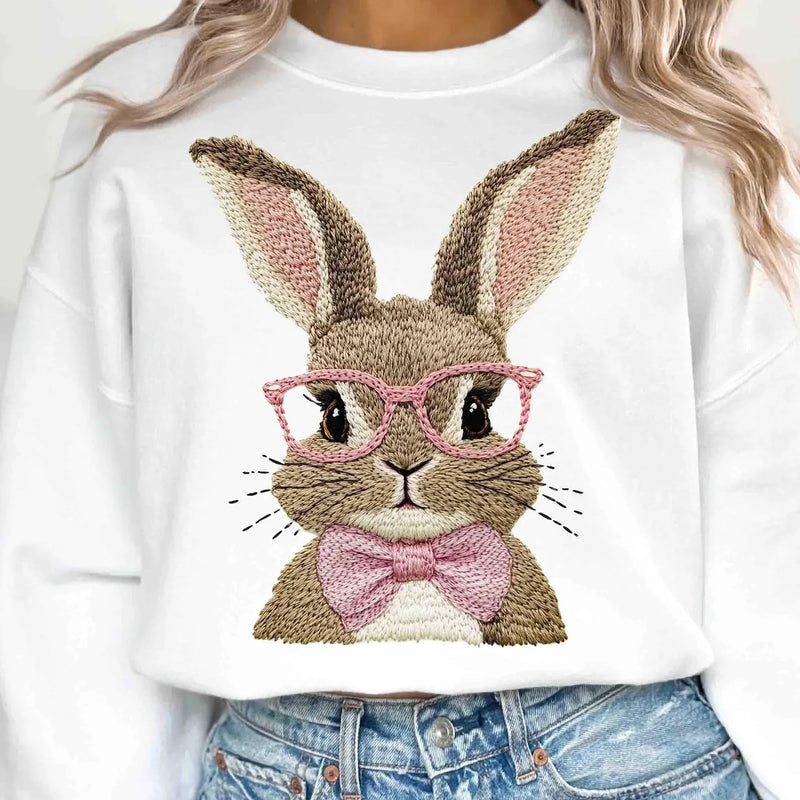 Hazel Blues® |  One Smart Bunny Graphic Sweatshirt in Three Colors